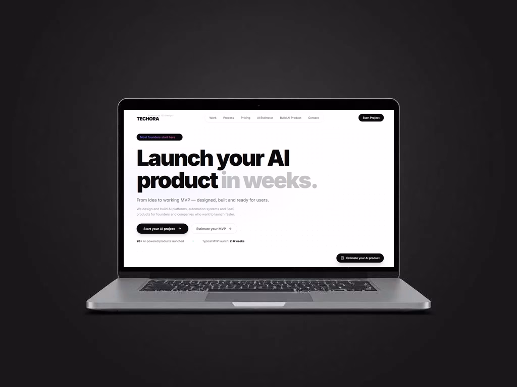 Techora AI web platforma