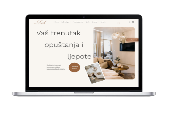 Beauty Centar Touch - Interaktivna web stranica